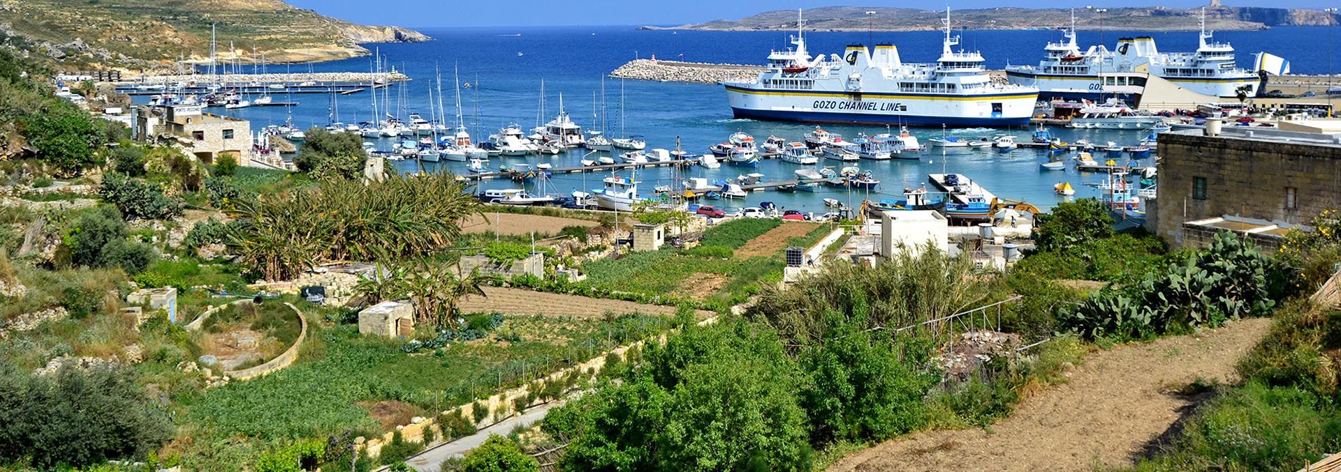 view of mgarr harbour