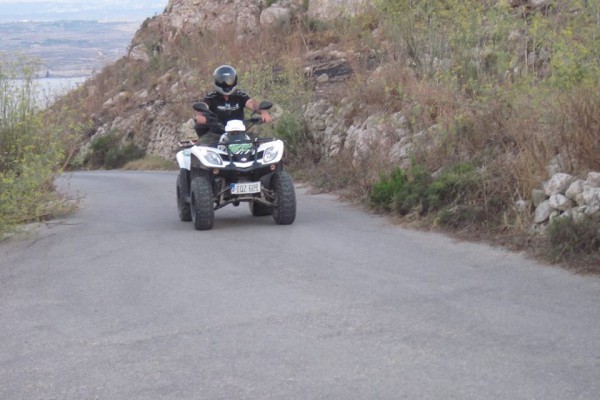 Quad riding in valley